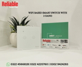 2 Gang Wifi Based, Smart Wall Switch, Wireless Digital Modern Remote Control, Work With Google Home, Tuya, Smart Life, Alexa, Wifi, Bluetooth, ZigBee, TMALL Genie, Xiaoai Classmate, ISO/Android