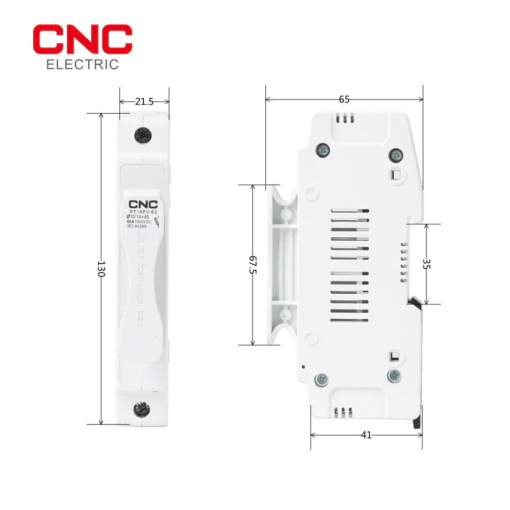 CNC RT18PV-63 1500V DC Fuse – Overload & Short Circuit Protection
