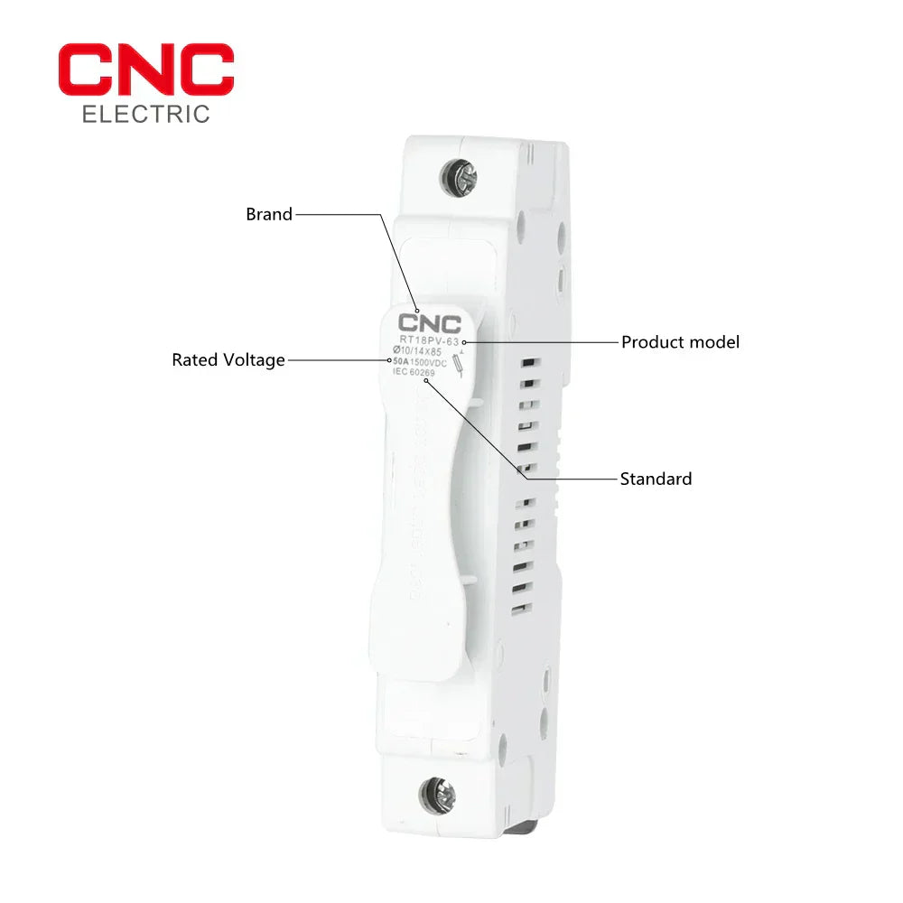 CNC RT18PV-63 1500V DC Fuse – Overload & Short Circuit Protection