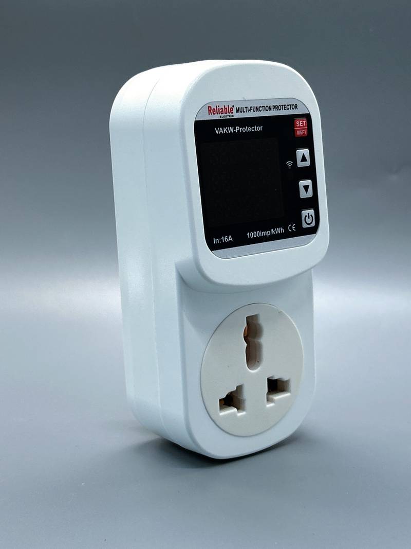 2P WIFI Protector Universal Plug Socket VA 16A,TUYU Wifi, Voltage Current Protector Socket For AC 110V 220V Adjustable 16A NEW-1, VA Control Device, Reliable, adjustable Over Under Voltage, current limit protection
