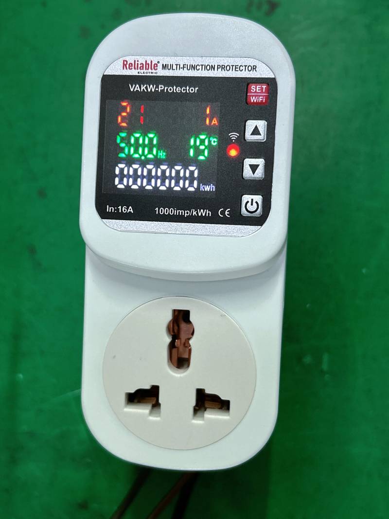 2P WIFI Protector Universal Plug Socket VA 16A,TUYU Wifi, Voltage Current Protector Socket For AC 110V 220V Adjustable 16A NEW-1, VA Control Device, Reliable, adjustable Over Under Voltage, current limit protection