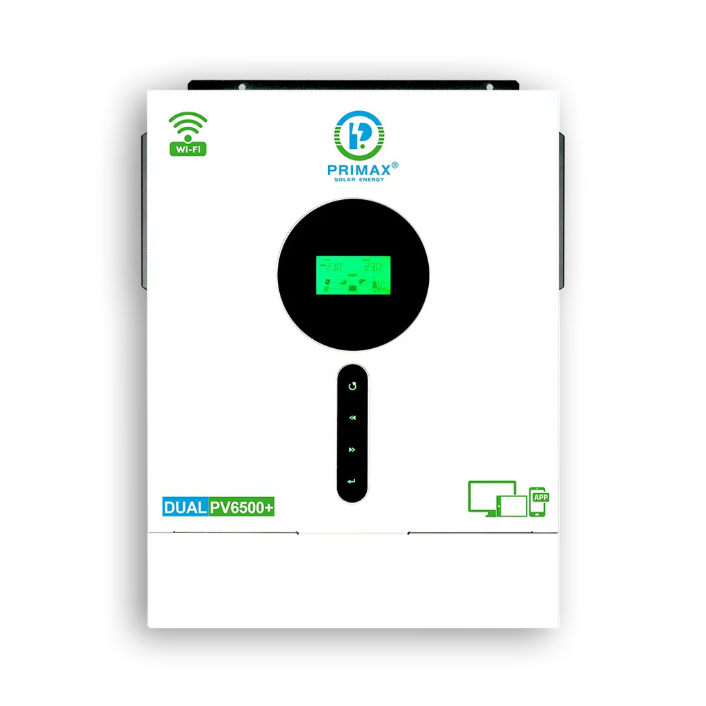 PRIMAX GALAXY DUAL PV6500+ 5.6KW HYBRID SOLAR INVERTER 5.6KW  With 6500W MPPT Solar Charge Controller