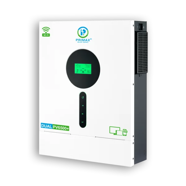 PRIMAX GALAXY DUAL PV6500+ 5.6KW HYBRID SOLAR INVERTER 5.6KW  With 6500W MPPT Solar Charge Controller