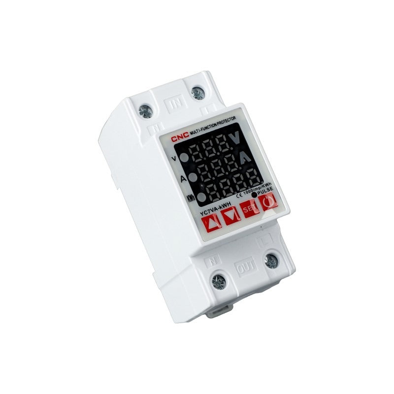 CNC YC7VA-kWH 3in1 Voltage Protector Over and Under Voltage Protective Device with Kwh meter