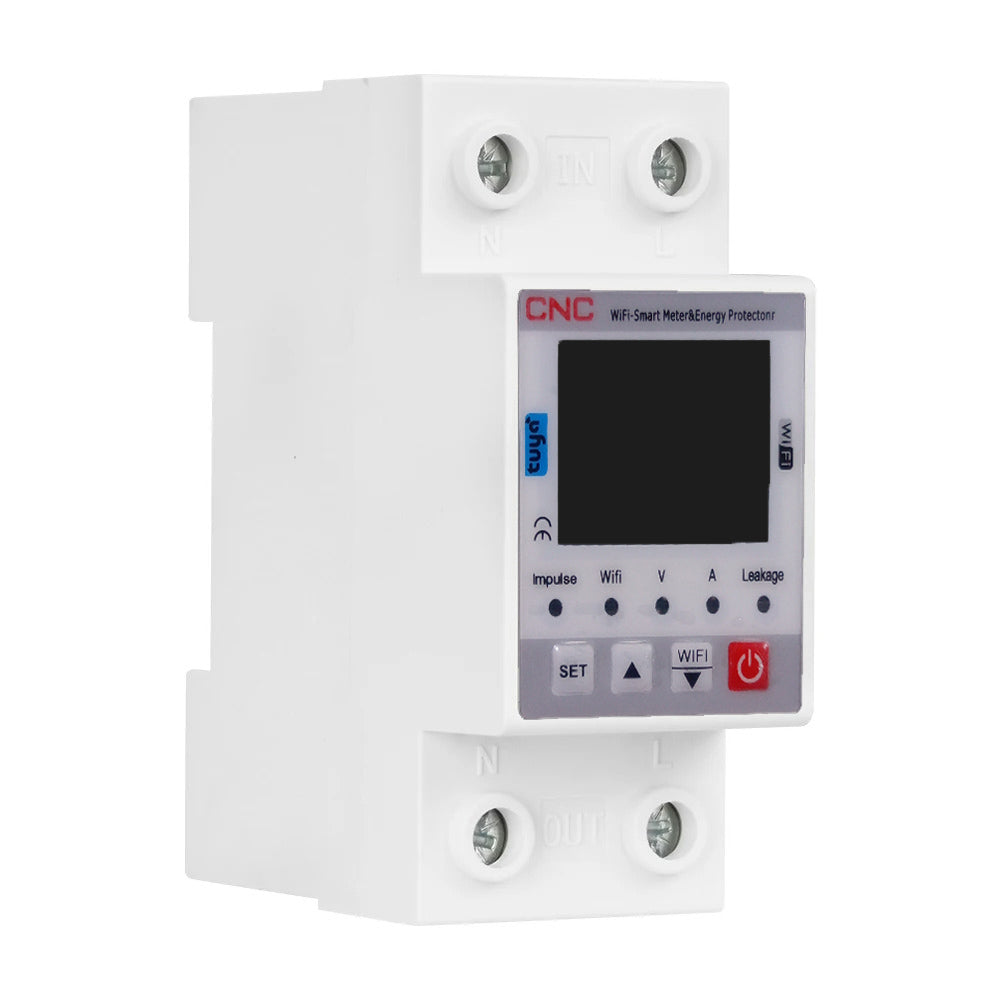 CNC YC7VA-WIFI KWH 63A WIFI Protector With Voltage Current and Leakage protection Mini 10in1