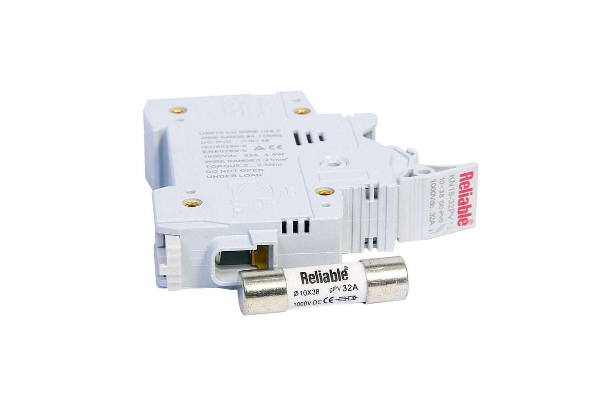 1000V Dc fuse holder / Base, DC fuse 1000V 10*38mm, Direct Current Fuse base by Reliable For Solar PV Systems 25A